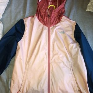 Multicolor northface windbreaker